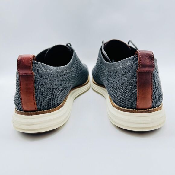 Cole Haan Shoes Mens 12 Gray Stitchlite Wingtip Oxford Grand OS Casual Sneakers - Picture 6 of 10